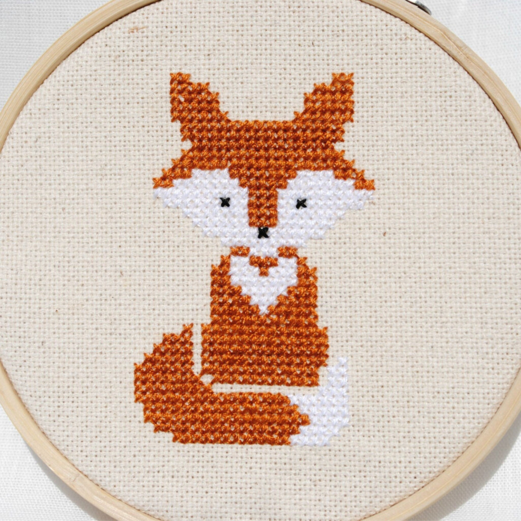 Fox Cross Stitch Pattern PDF Forest Animals Modern Nursery - Woodland Animals Cross Stitch Patterns Free