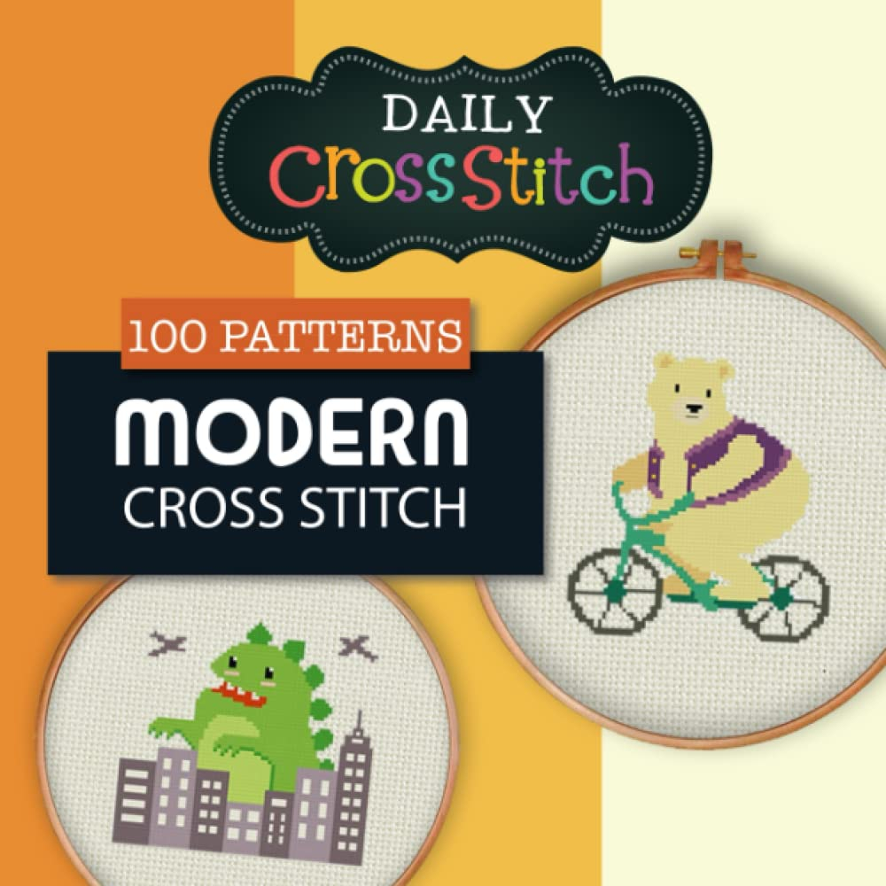 FREE 100 Modern Cross Stitch Patterns PDF Book Daily Cross Stitch - Free Modern Cross Stitch Patterns