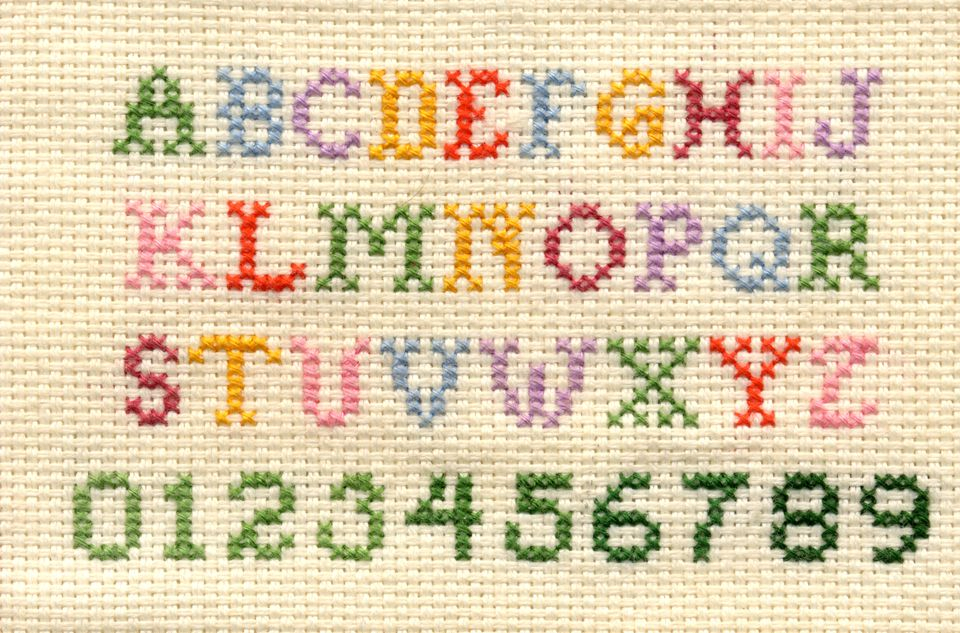 Free Alphabet Cross Stitch Patterns - Alphabet Letters Cross Stitch Pattern