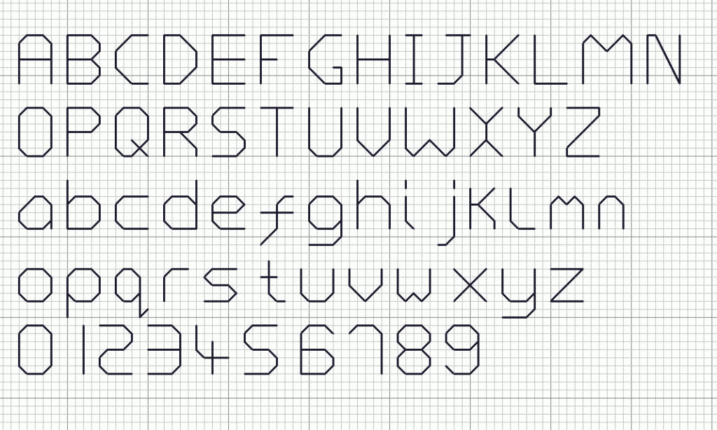 Free Counted Cross Stitch Alphabet Cross Stitch Patterns - Counted Cross Stitch Alphabet Patterns