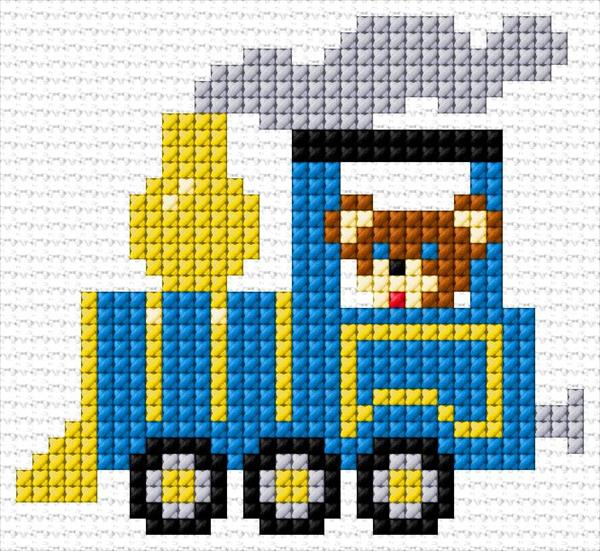 Free Counted Cross Stitch Train Patterns Cross Stitch Patterns - Counted Cross Stitch Train Patterns