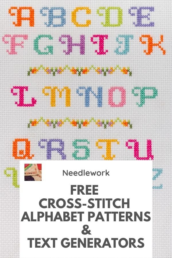 Free Cross Stitch Alphabet Patterns Text Generators Artofit - Free Alphabet Cross Stitch Pattern Generator