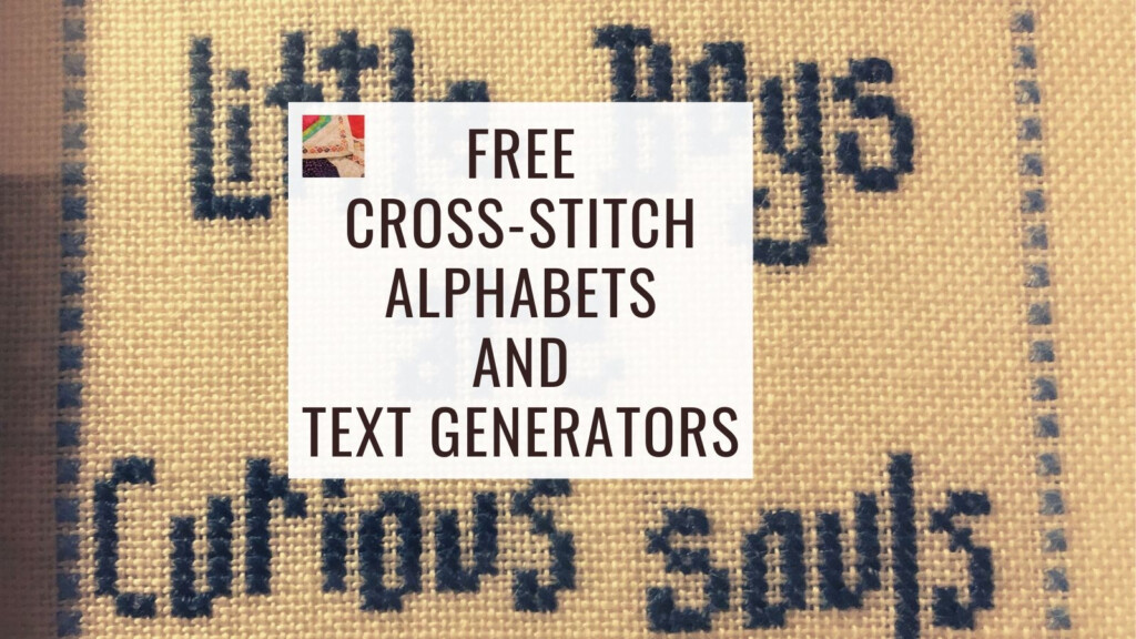 Free Cross Stitch Alphabet Patterns Text Generators Needlepointers - Text To Cross Stitch Pattern
