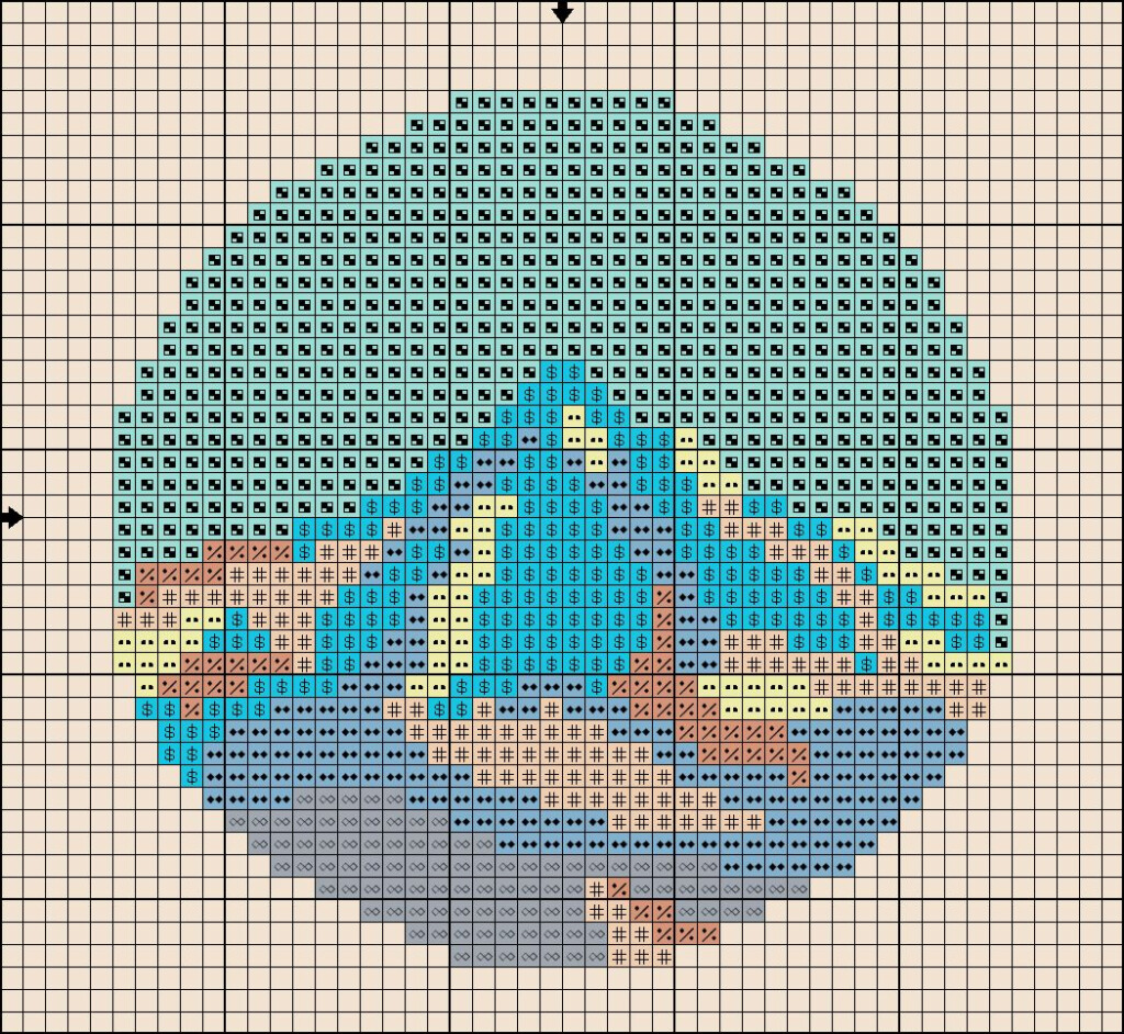 Free Cross Stitch Pattern Abstract Mountain Cross Stitch Art Cross  - Free Abstract Cross Stitch Patterns