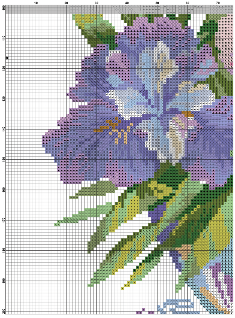 Free Cross Stitch Pattern Irises DIY 100 Ideas - Free Picture To Cross Stitch Pattern