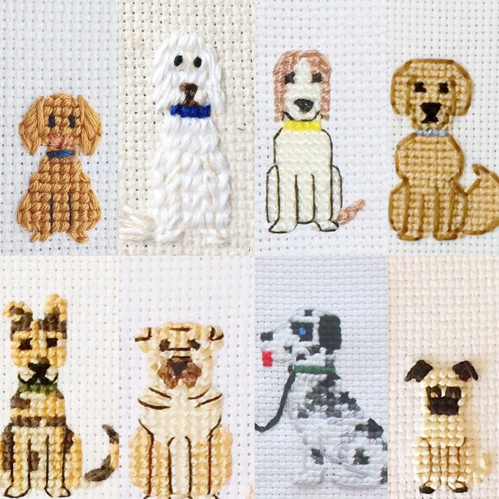 Free Cross Stitch Patterns Of Dogs Dog Golden Pattern Punto Ru  - Free Dog Counted Cross Stitch Patterns