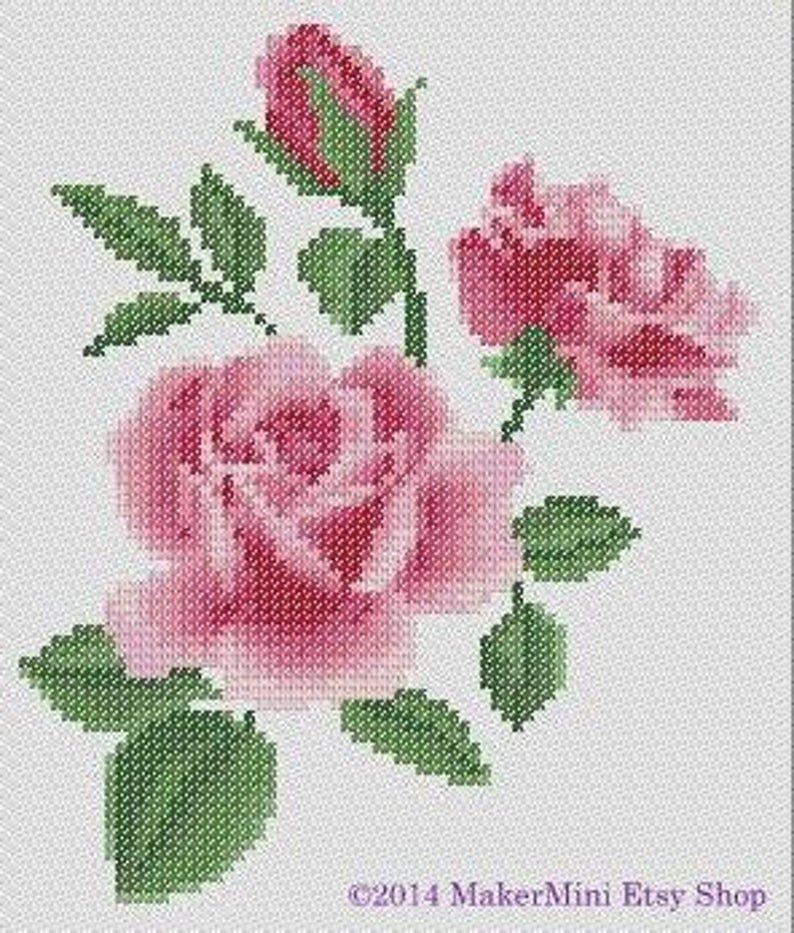 Free Cross Stitch Patterns Roses - Free Cross Stitch Patterns Of Roses