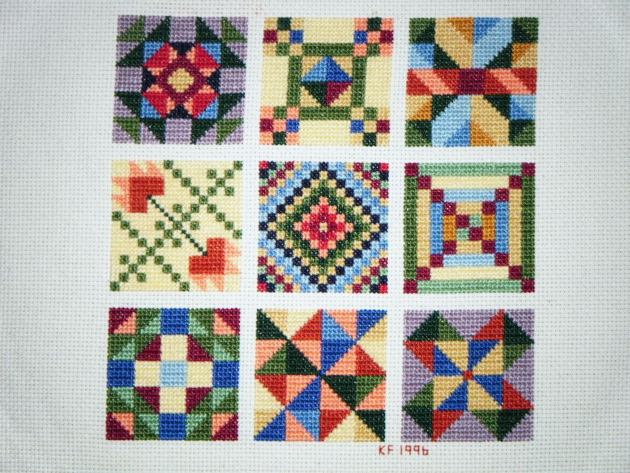 Free Cross Stitch Quilt Block Patterns - Free Cross Stitch Quilt Patterns