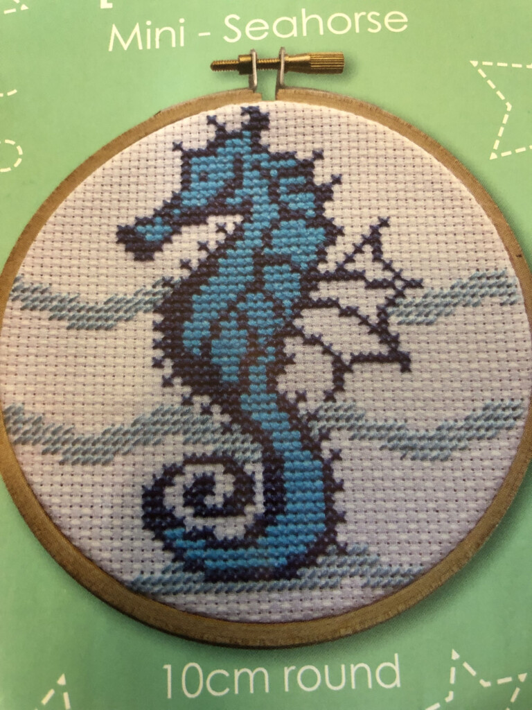 Free Crossstich Pattern Seahorse Cross Stitch Embroidery Cross  - Seahorse Cross Stitch Pattern Free
