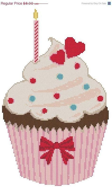 Free Cupcake Cross Stitch Patterns I in Resim Sonucu Broderie Point  - Free Printable Cupcake Cross Stitch Patterns