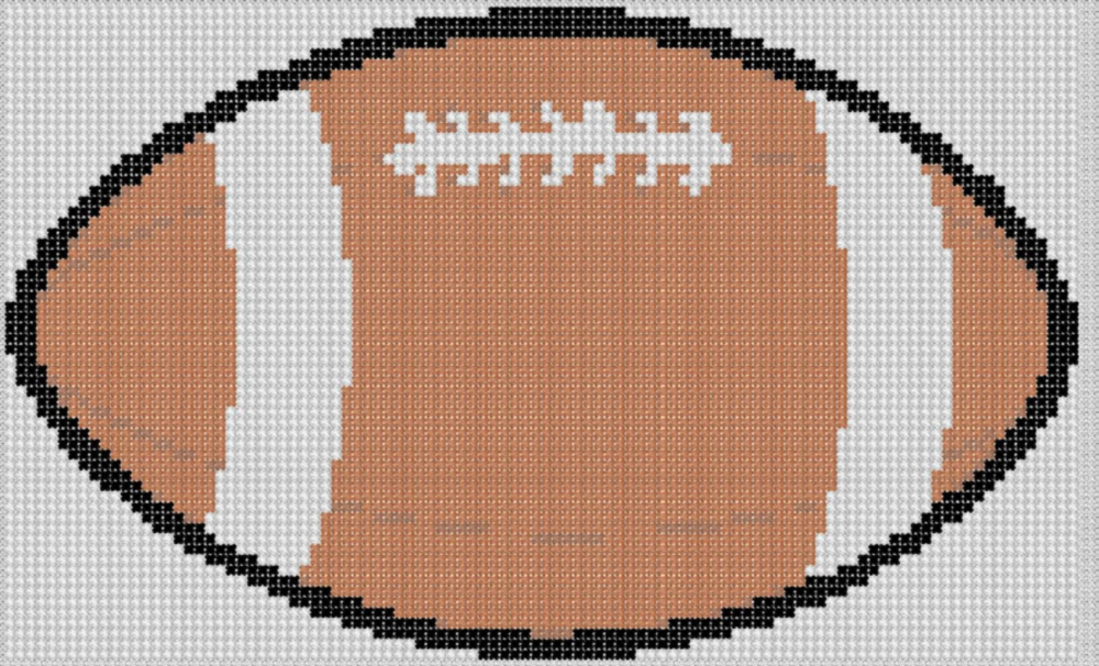 Free Football 2 Cross Stitch Pattern CafeMom - Free Cross Stitch Football Pattern