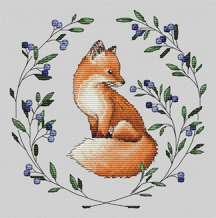 Free Fox Cross Stitch Pattern Printable Templates Free - Fox Cross Stitch Pattern Free