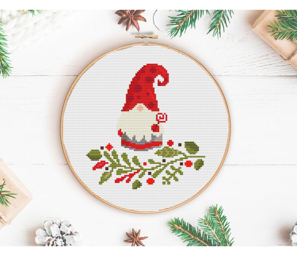 Free Gnome Cross Stitch Pattern Printable Templates Free - Cross Stitch Gnome Pattern Free
