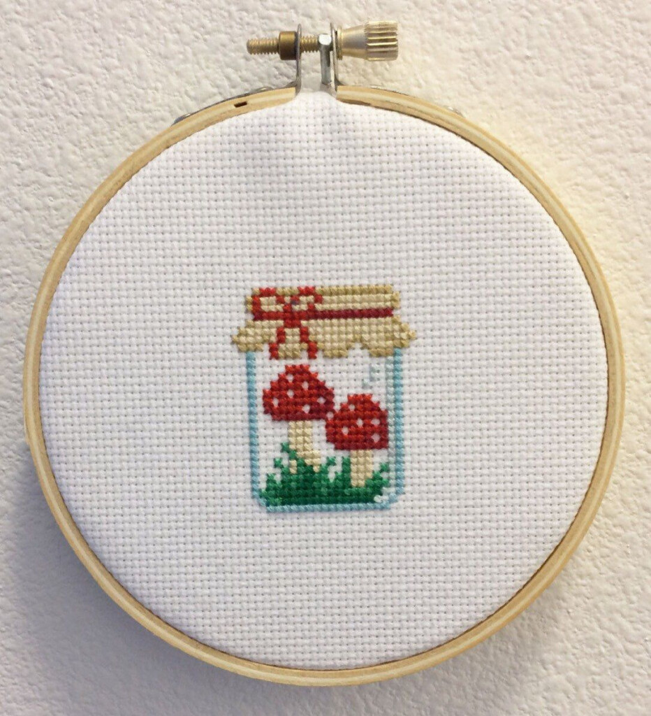 Free Mushroom Cross Stitch Patterns Printable Templates Free - Mushroom Cross Stitch Pattern Free