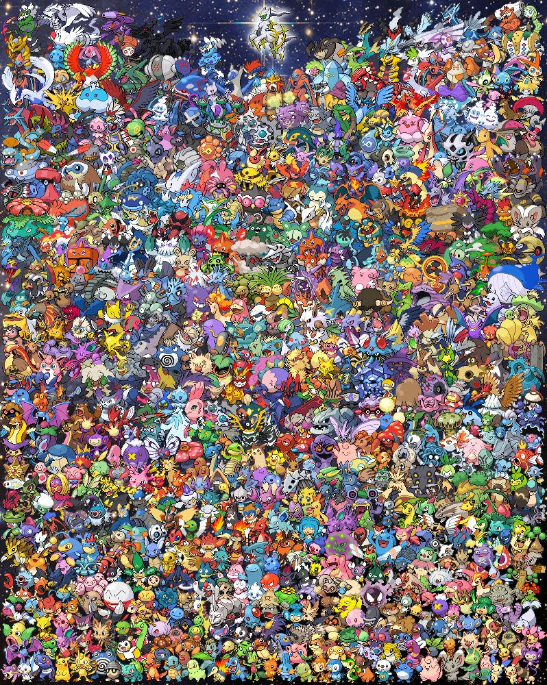 Free Pokemon All Generations X Stitch Pattern Lord Libidan - Epic Pokemon Cross Stitch Pattern