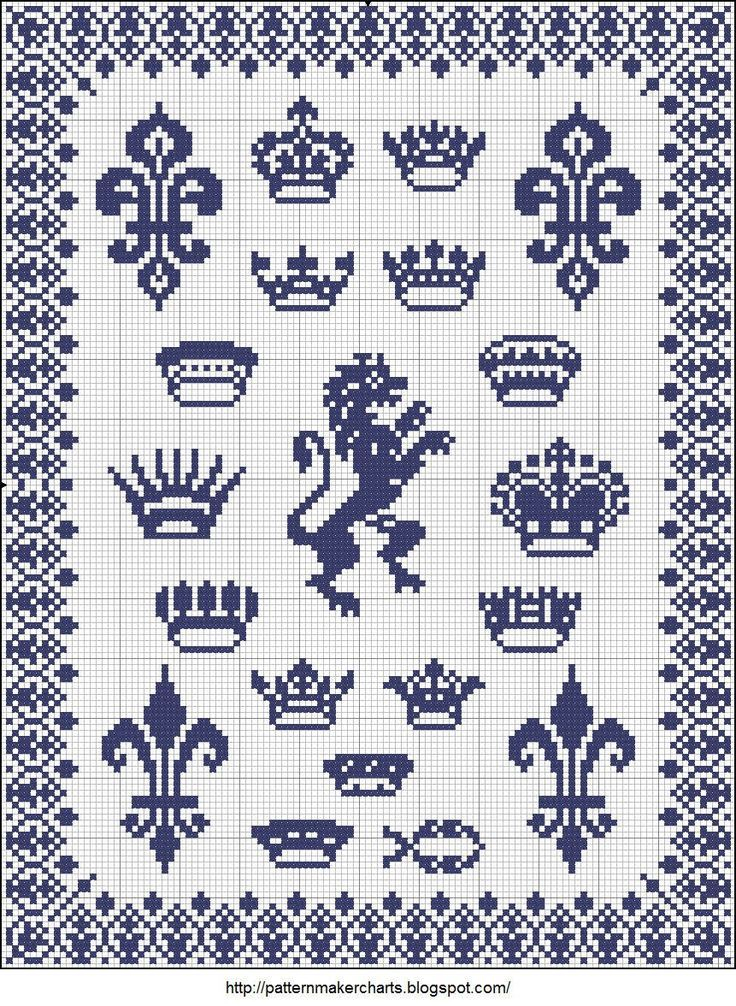 Free Princess Crown Cross Stitch Patterns Crowns Cross Stitch - Crown Cross Stitch Patterns Free