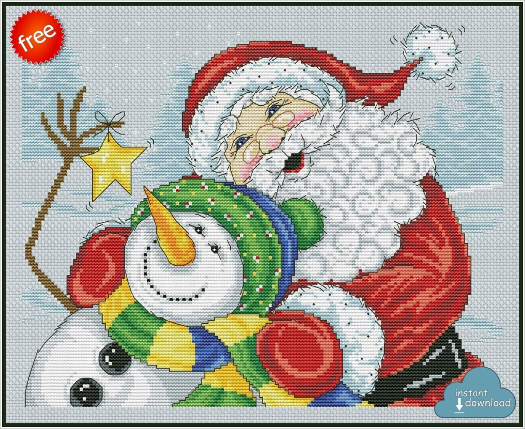 Free Printable Christmas Cross Stitch Patterns Online Printable Templates - Printable Free Christmas Cross Stitch Patterns For Cards