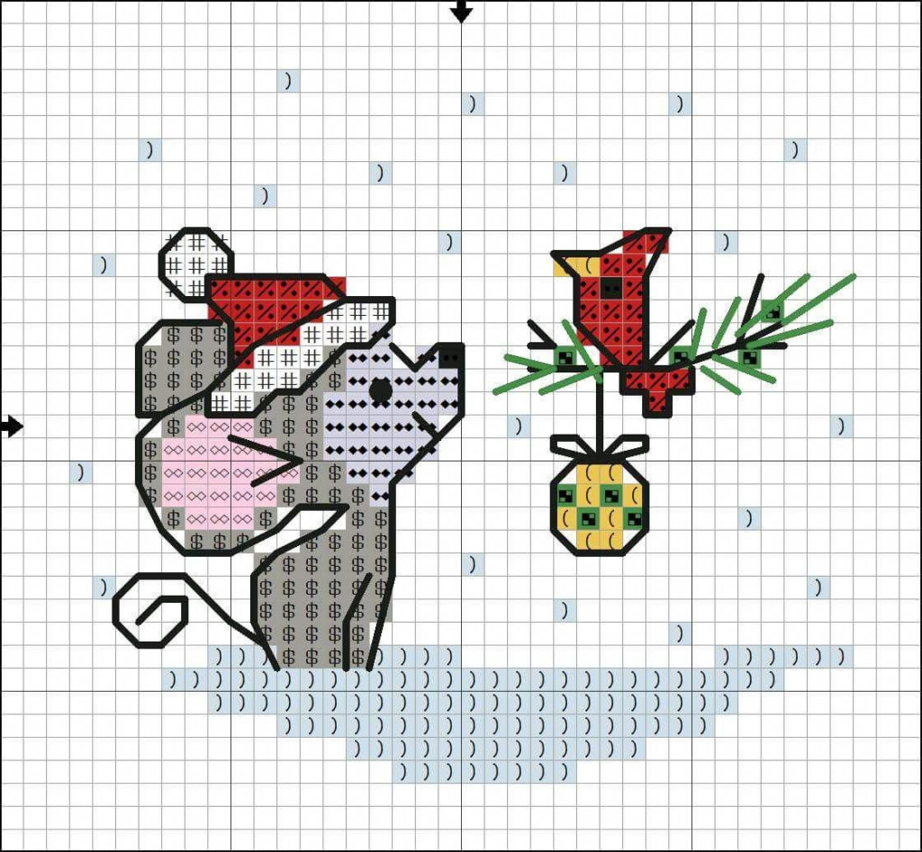 Free Printable Christmas Ornament Cross Stitch Patterns Printable  - Counted Cross Stitch Ornament Patterns