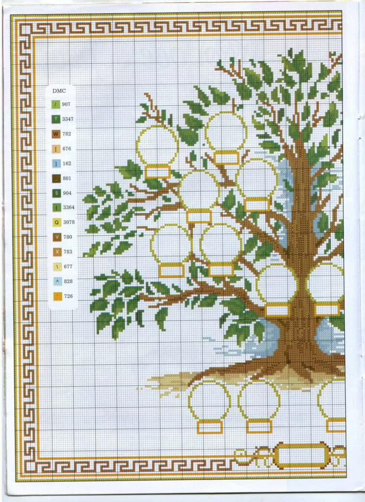 Free Printable Family Tree Cross Stitch Patterns Printable Form  - Free Cross Stitch Family Tree Pattern
