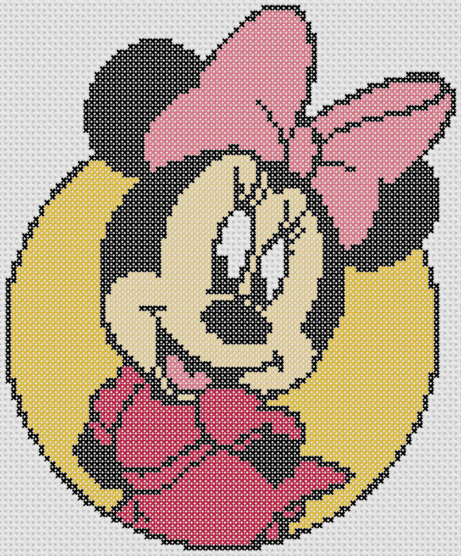 Free Printable Minnie Mouse Cross Stitch Patterns Cross Stitch Patterns - Free Minnie Mouse Cross Stitch Patterns