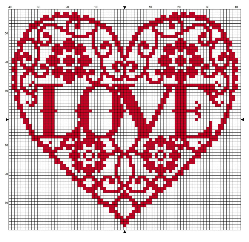 Free Printable Valentine Cross Stitch Patterns Printable Templates - Free Valentine Cross Stitch Patterns