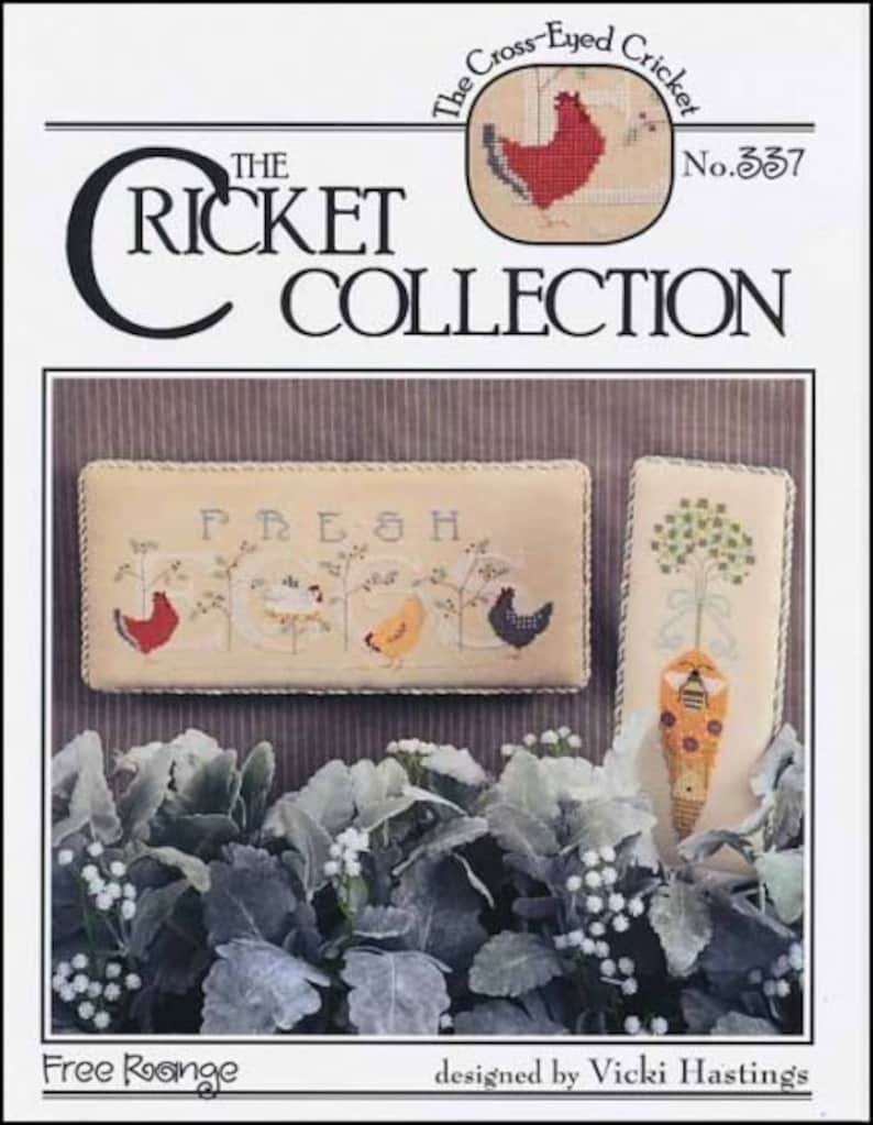 Free Range By The Cricket Collection Cross Stitch Chart Design Etsy - Cricket Collection Cross Stitch Patterns