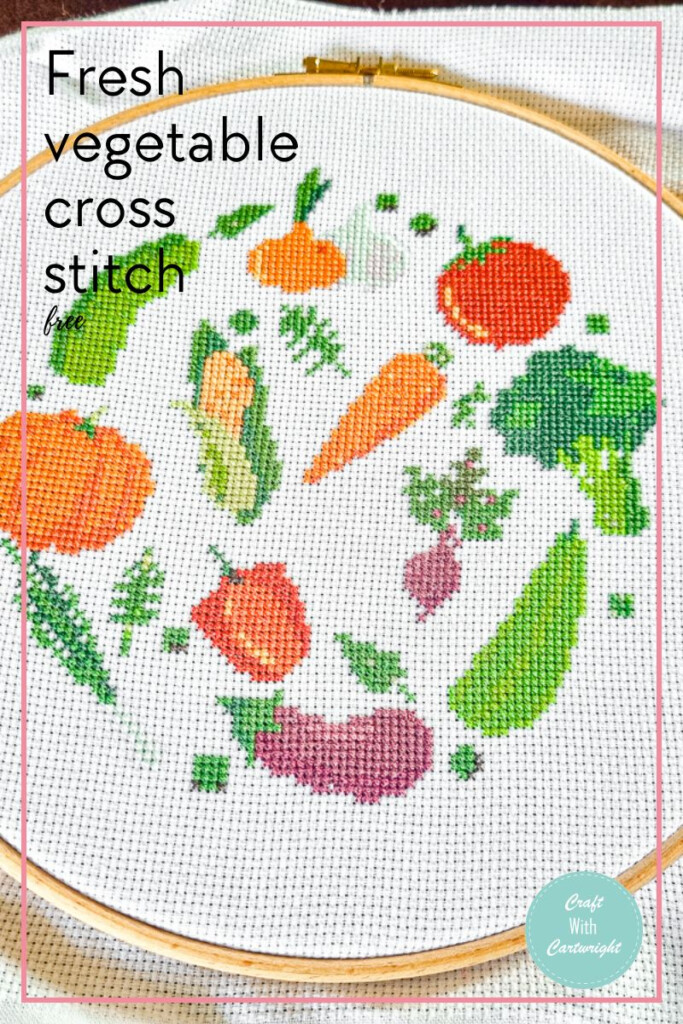 Fresh Vegetable Cross Stitch free Pattern Craft With Cartwright - Vegetable Cross Stitch Patterns Free