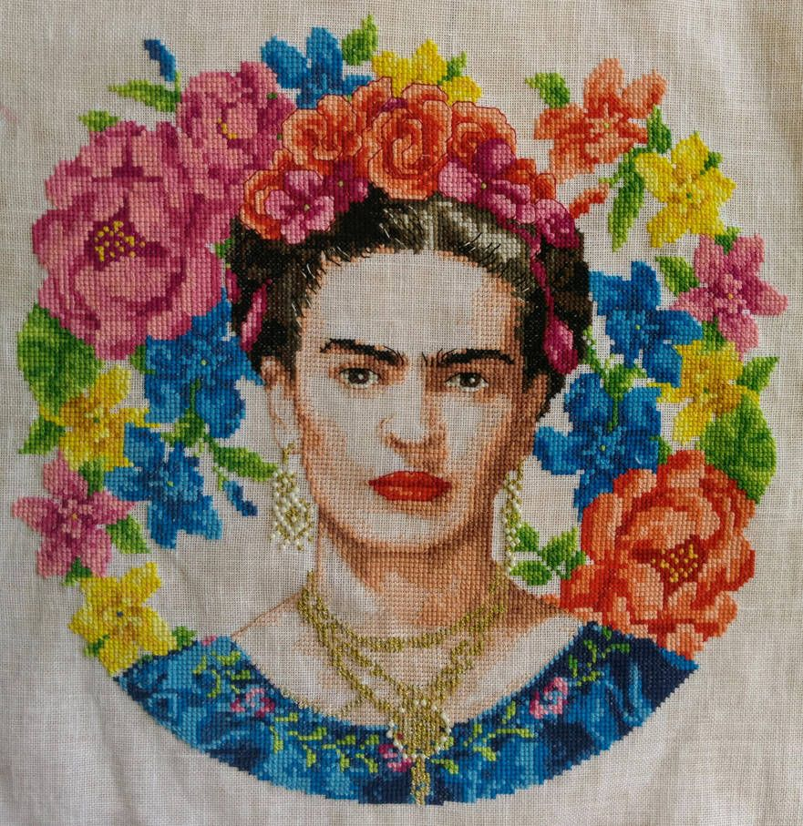 Frida Kahlo Cross Stitch By Https www deviantart tishounette On  - Frida Kahlo Cross Stitch Pattern Free