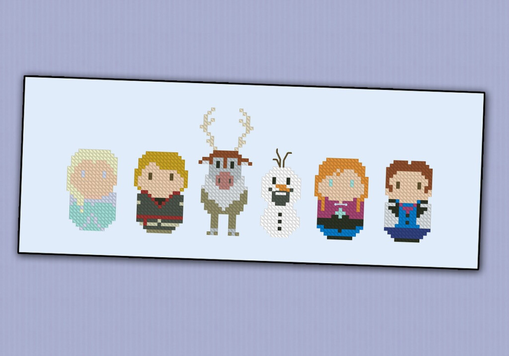 Frozen Digital Cross Stitch Pattern - Frozen Counted Cross Stitch Patterns
