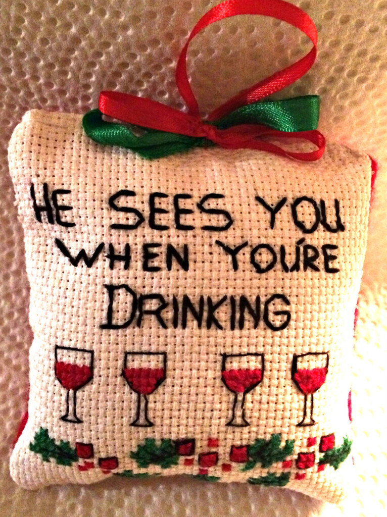 Funny Christmas Cross Stitch Tree Ornament - Funny Christmas Cross Stitch Patterns