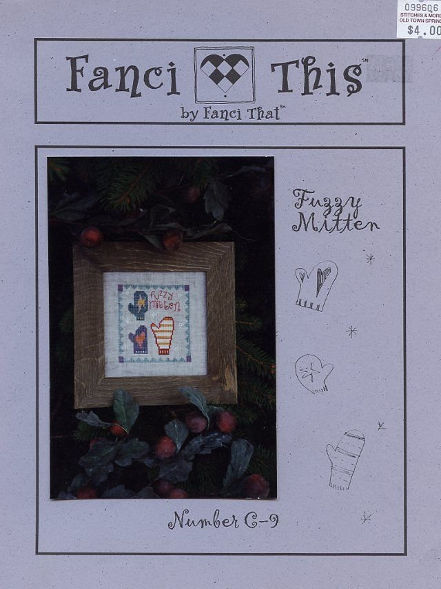 Fuzzy Mitten Fanci That Cross Stitch Pattern - Fanci That Cross Stitch Patterns