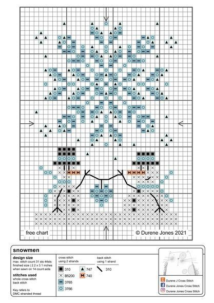 Gallery ru 138 Durene Jones 3 BelleBlue In 2022 Snowflake  - Durene Jones Cross Stitch Free Patterns