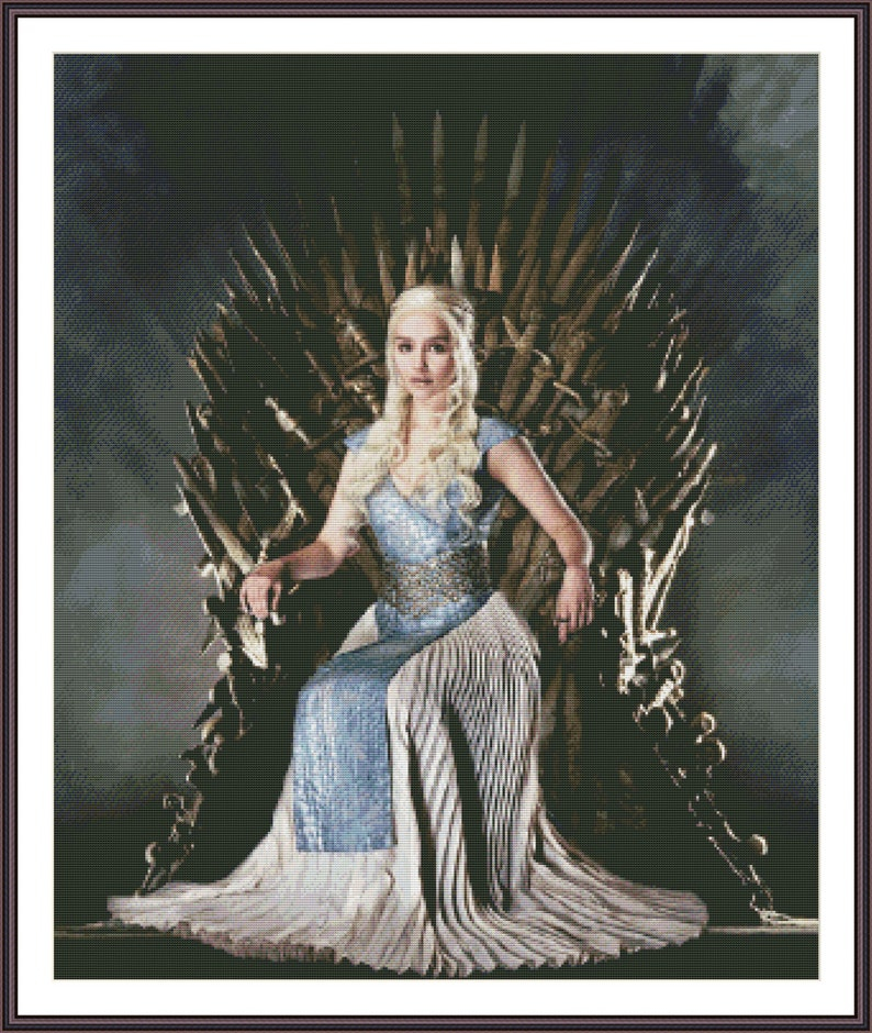 Game Of Thrones Cross Stitch Pattern Movie Emrboidery Chart Etsy - Game Of Thrones Cross Stitch Patterns