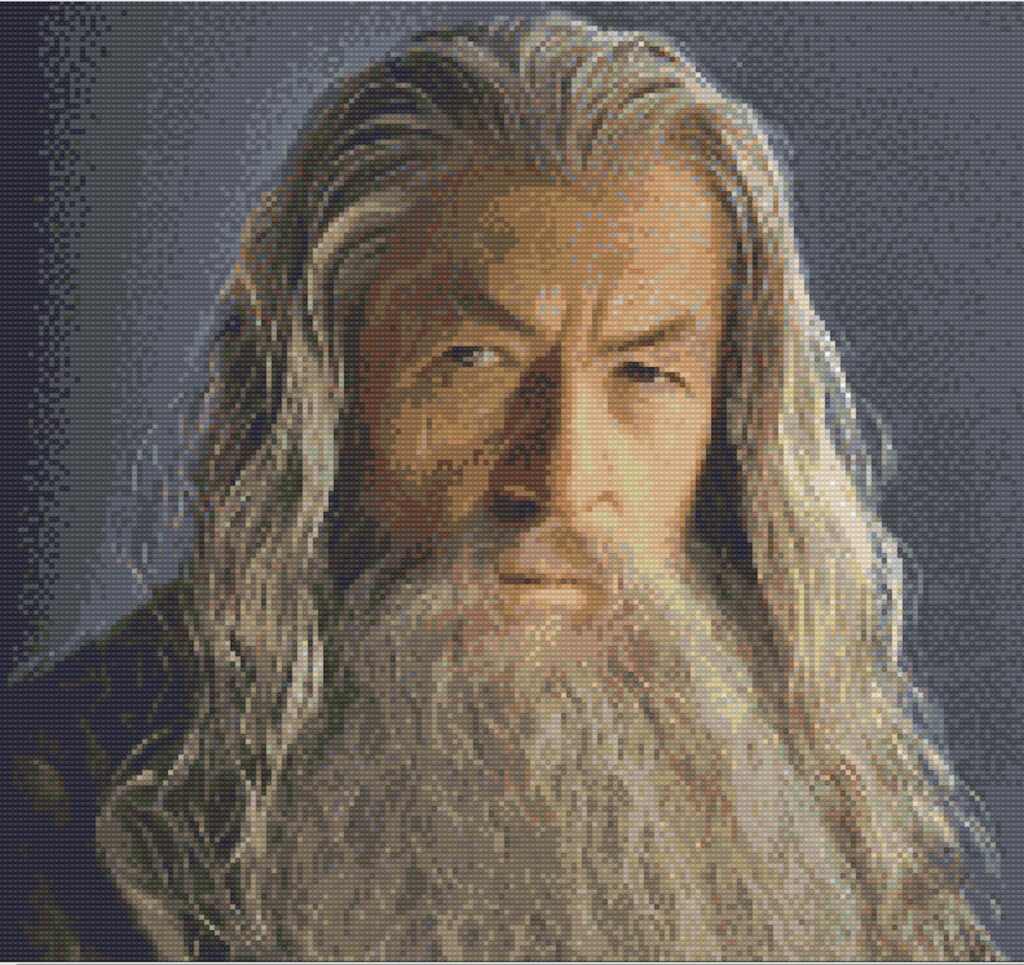 GANDALF Cross Stitch Pattern Lord Of The Rings Printable PDF Etsy - Lord Of The Rings Cross Stitch Patterns Free