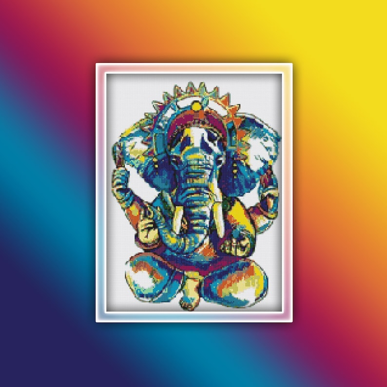 Ganesh Cross Stitch Pattern 3 Instant PDF Download Ganesha Etsy UK - Ganesha Cross Stitch Pattern Free