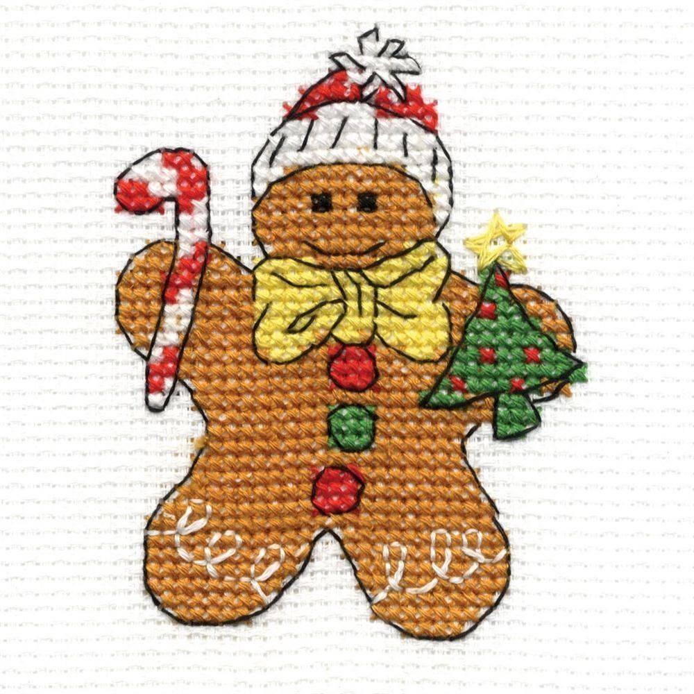 Gingerbread Man Cross Stitch Pattern Printable Templates Free - Gingerbread Man Cross Stitch Pattern