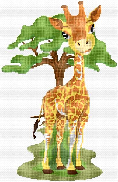 Giraffe Cross Stitch Designs - Printable Giraffe Cross Stitch Pattern Free