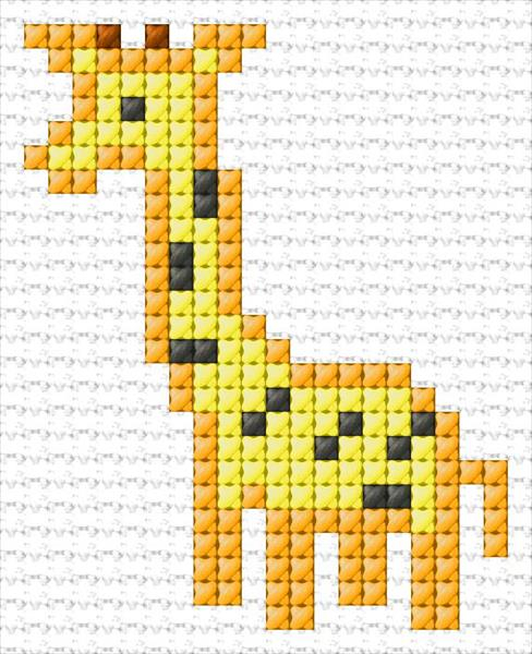 Giraffe Cross Stitch Designs - Printable Giraffe Cross Stitch Pattern Free