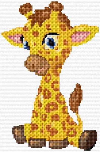 Giraffe Cross Stitch Designs - Printable Giraffe Cross Stitch Pattern Free