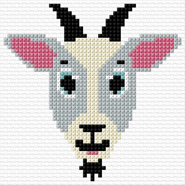 Goat Cross Stitch Designs - Goat Cross Stitch Patterns Free
