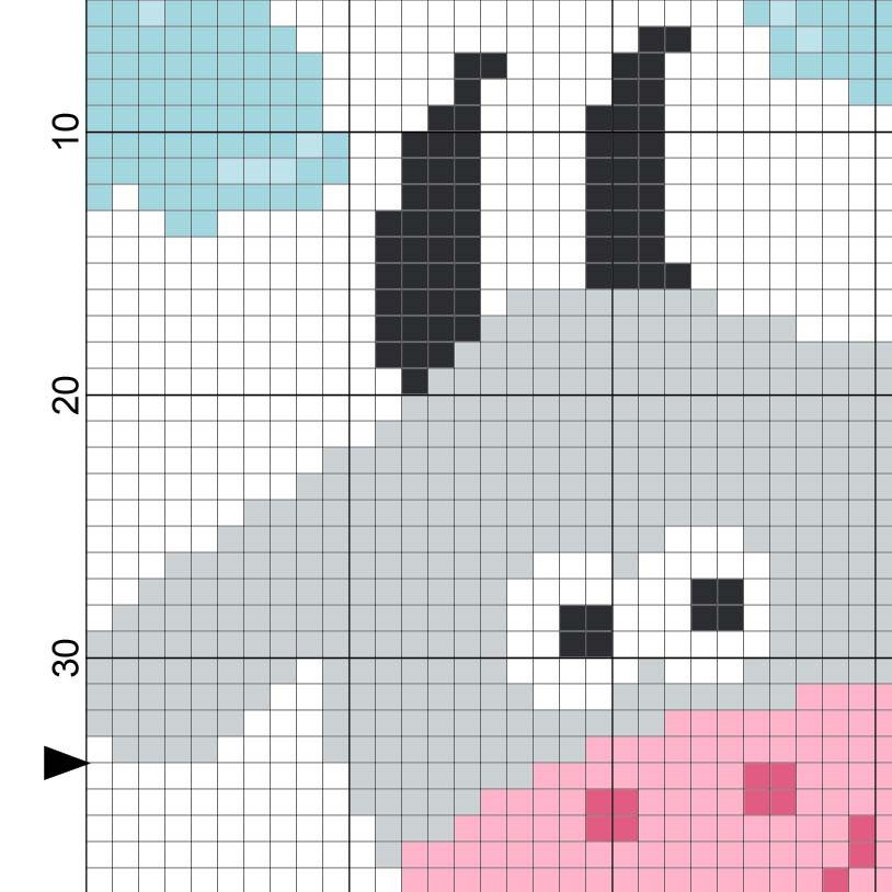 Goat With Clouds Cross Stitch Pattern Daily Cross Stitch - Goat Cross Stitch Patterns Free