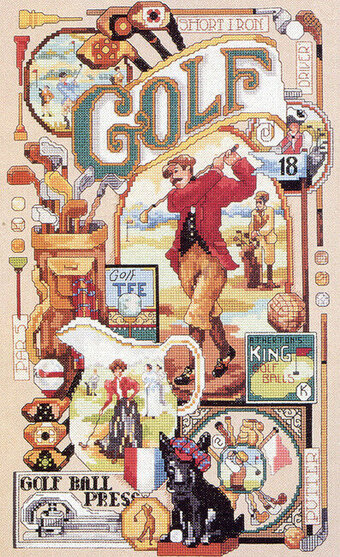 Golf Cross Stitch Patterns - Golf Themed Cross Stitch Patterns