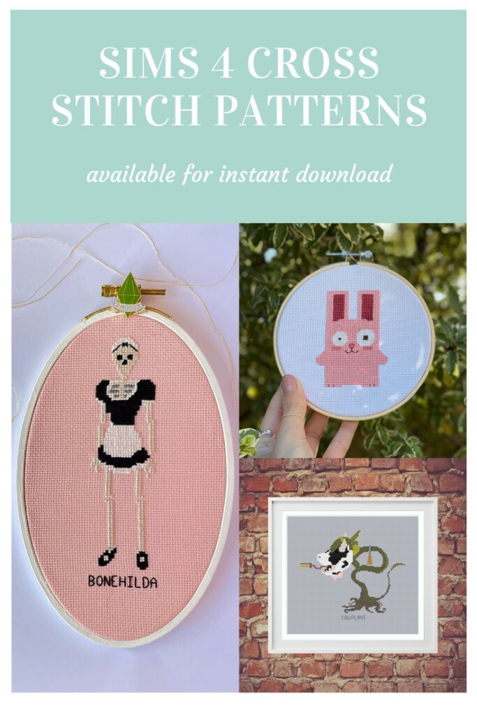 Got The Itch For Cross Stitching After Playing The Sims 4 Cottage  - Sims 4 Cross Stitch Patterns