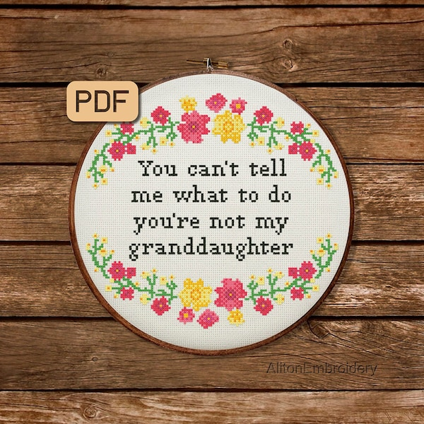 Granddaughter Cross Stitch Patterns Etsy - Cross Stitch Patterns For Granddaughter
