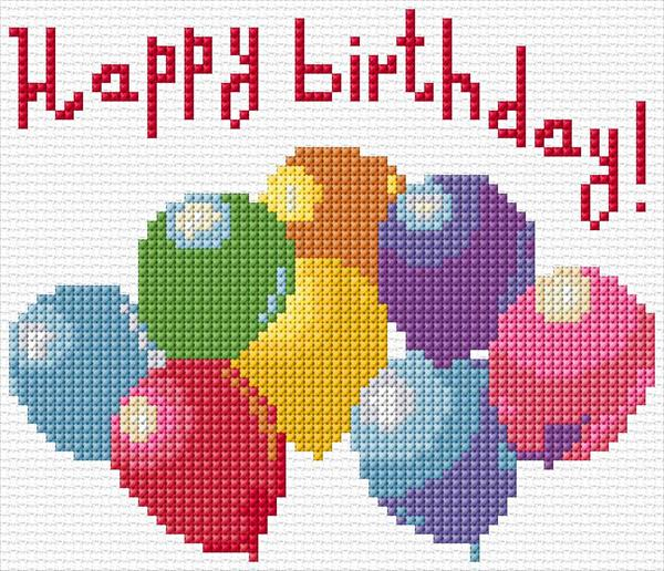 Happy Birthday Cross Stitch Designs - Cross Stitch Happy Birthday Pattern