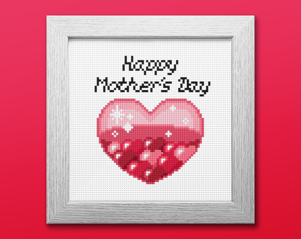 Happy Mothers Day Cross Stitch Pattern Instant Download PDF Etsy - Mother Cross Stitch Patterns Free