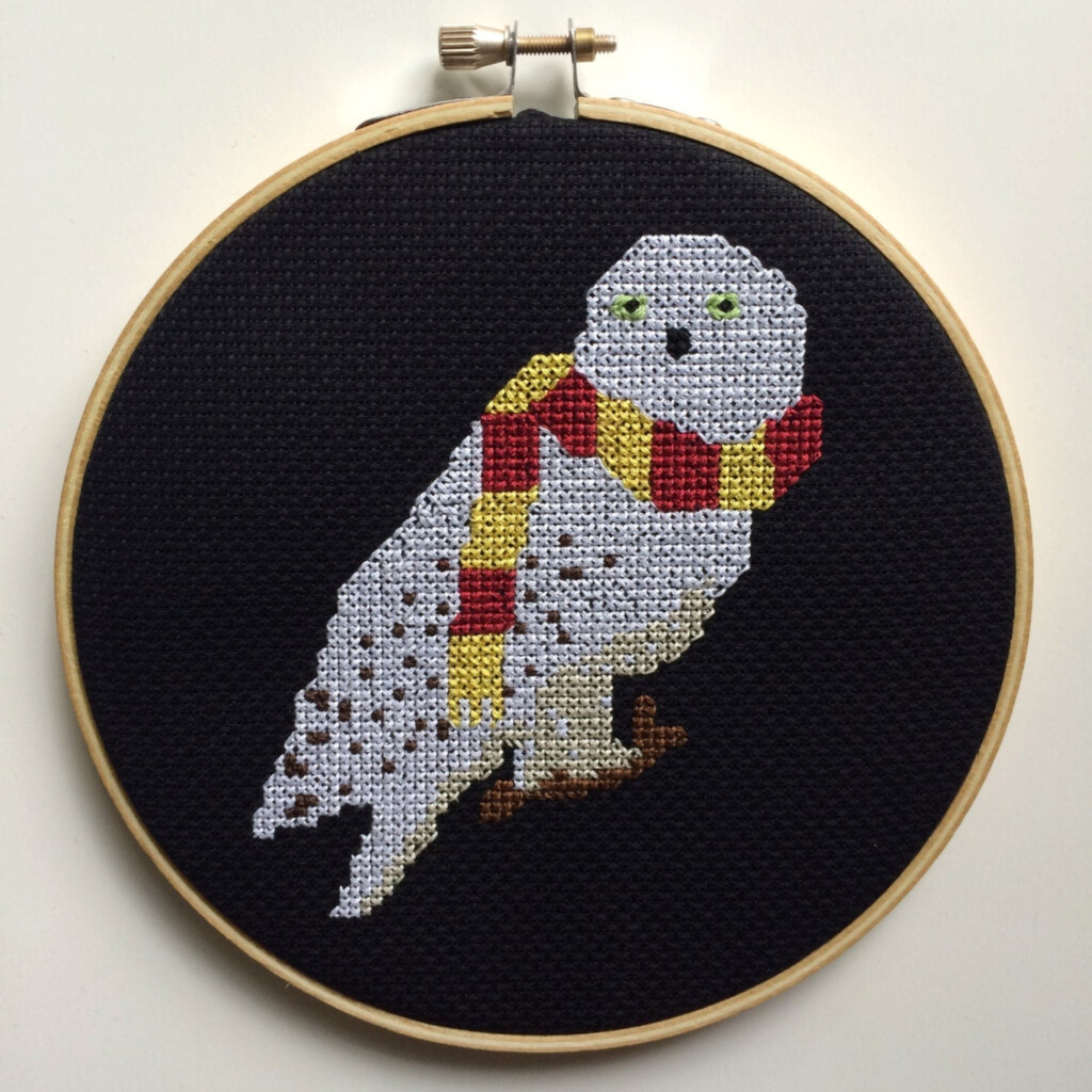 Harry Potter Cross Stitch Hedwig Counted Cross Stitch - Small Harry Potter Cross Stitch Patterns