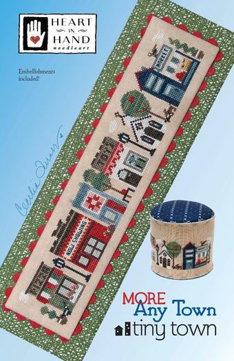 Heart In Hand Needleart Frosty Tiny Town Cross Stitch Pattern 123Stitch - Frosty Tiny Town Cross Stitch Pattern