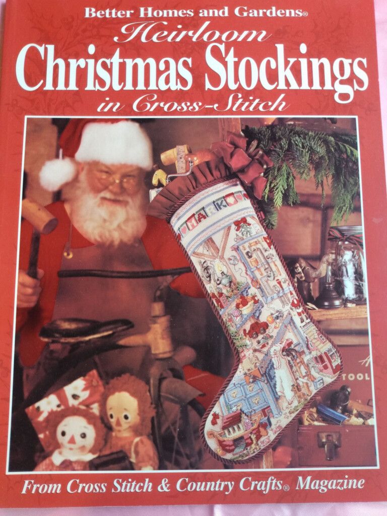 Heirloom Christmas Stockings In Cross Stitch Better Homes And Etsy  - Cross Stitch Christmas Stocking Pattern Books