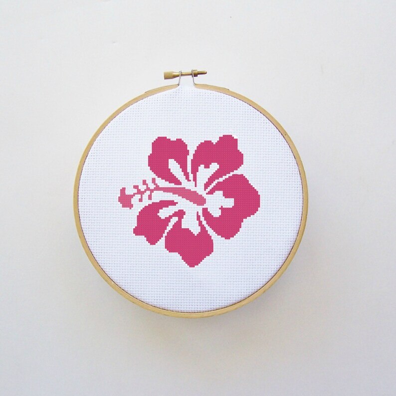 Hibiscus Cross Stitch Pattern Cross Stitch Patterns - Hibiscus Flower Cross Stitch Pattern